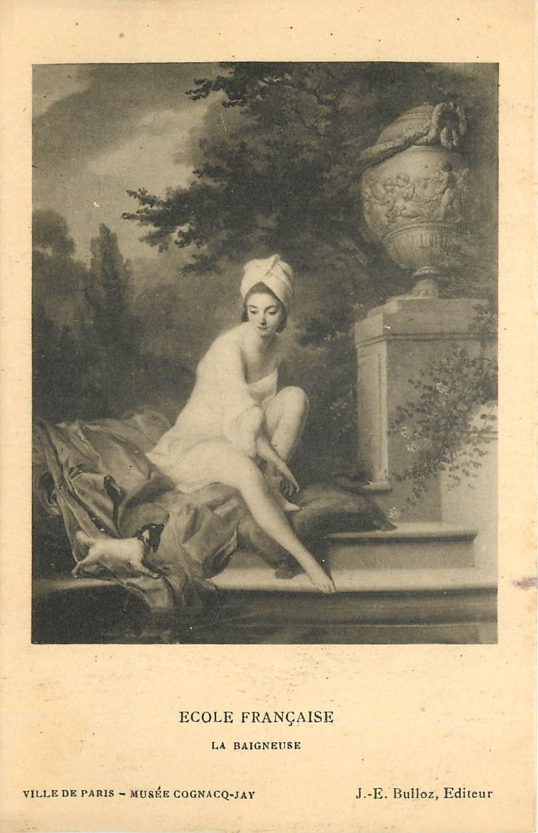 CPA Ecole Francaise La Baigneuse Ville Paris Musee Cognacq Jay 