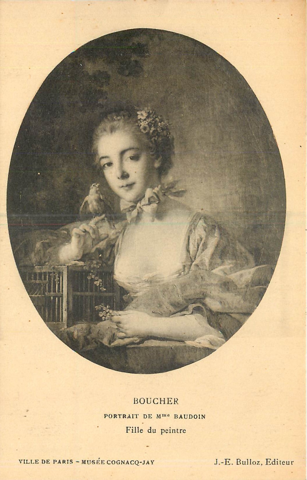 CPA Boucher Portrait de Mme Baudoin Ville de Paris Musee Cognacq peintre 