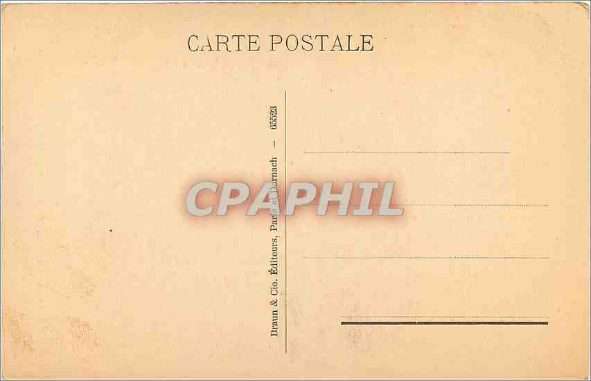 CPA Fr Boucher Buste de Jeune Fille  — Verso