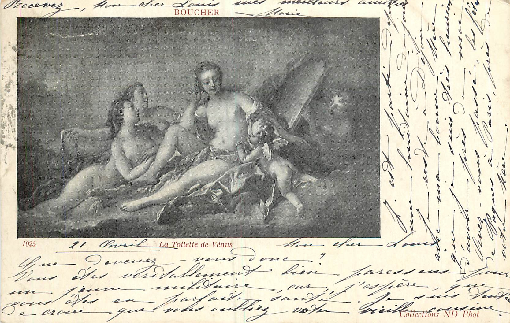 CPA Boucher La Toilette de Venus 