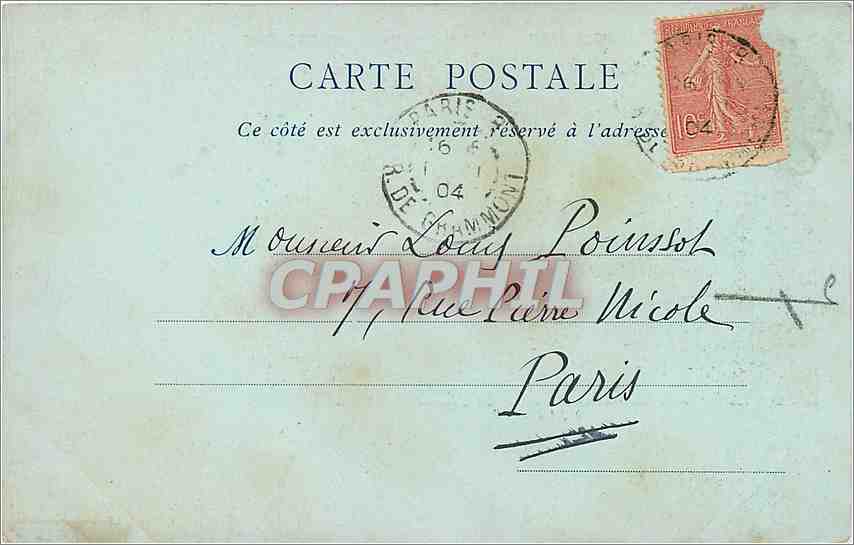 CPA Boucher Sujet Pastoral  — Verso