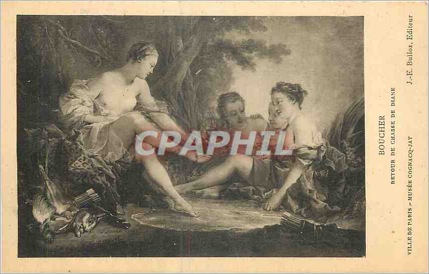 CPA Boucher Retour de Chasse de Diane Ville de Paris Musee Cognacq Jay 