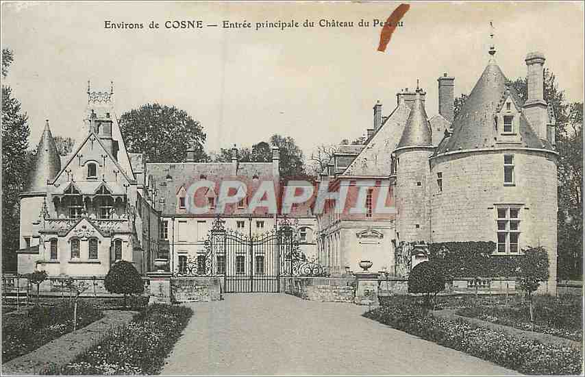 CPA Environs de Cosne Entree principale du Chateau 