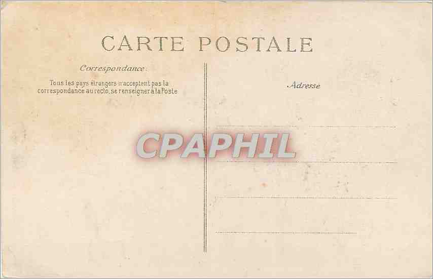 CPA Environs de Cosne Entree principale du Chateau  — Rückseite