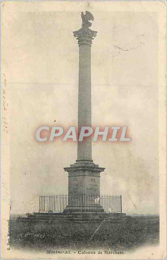 CPA Montmirail Colonne de Marchais 