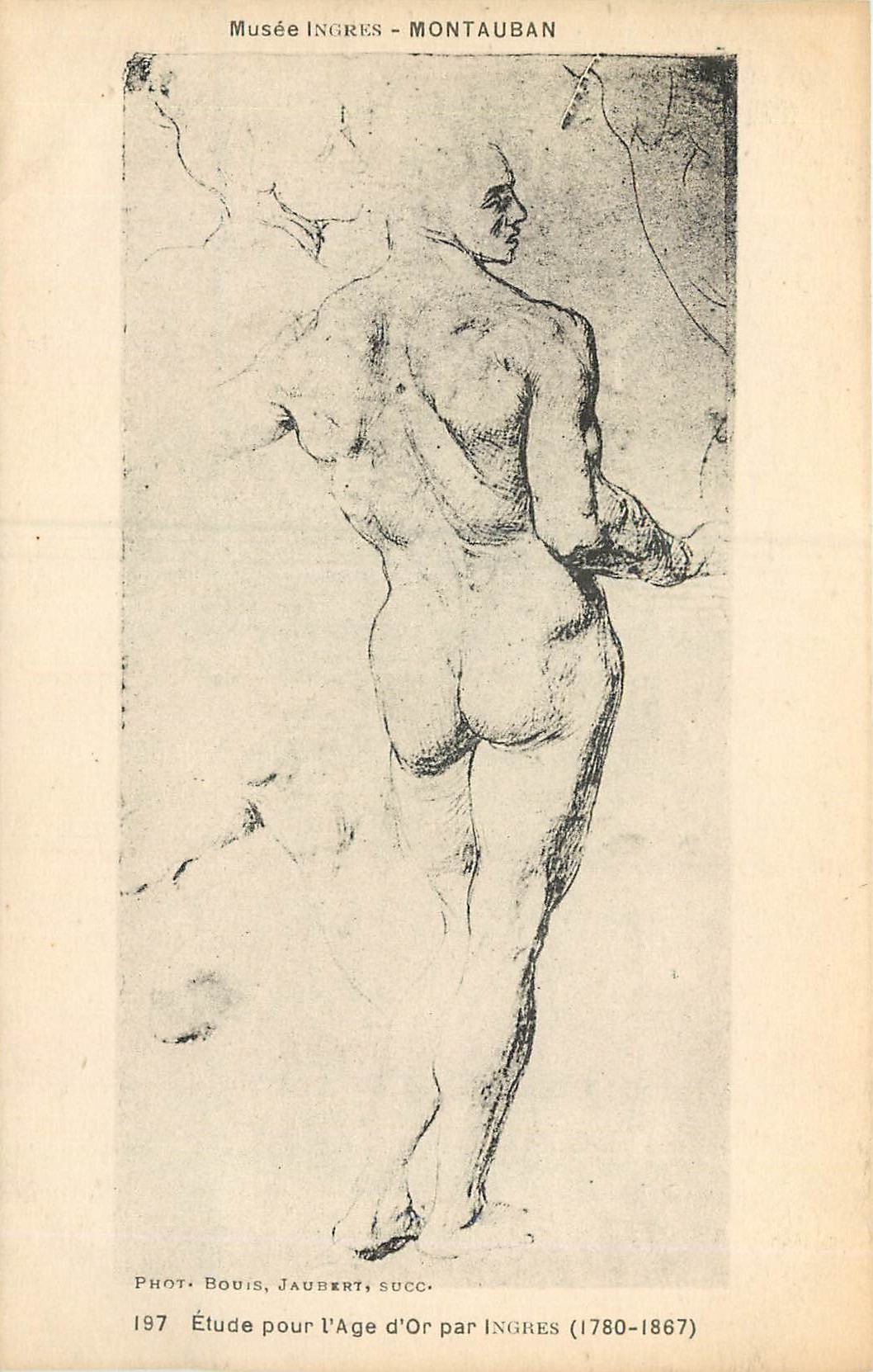 CPA Musee Ingres Etude pour l'Age d'Or par Ingres 