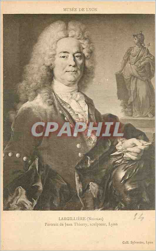 CPA Largilliere Nicolas Portrait de Jeanne Thierry Sculpture Lyon 