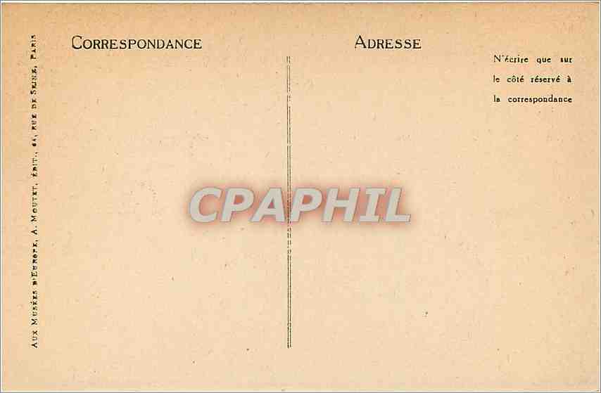 CPA Musee Carnavalet Voltaire a l'age de 24 ans  — Verso