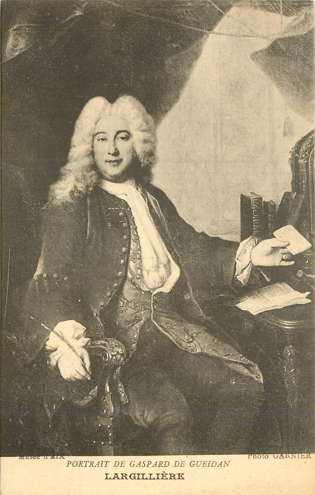 CPA Musee d'Aix Portrait de Gaspard de Gueidan Largilliere 