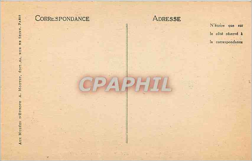 CPA Musee Carnavalet Largilliere Portraits d'Echevins  — Verso