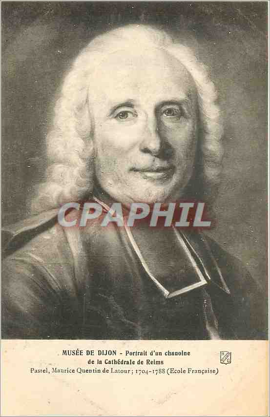 CPA Musee de Dijon Portrait d'un chanolne de la Cathedrale de Reims 
