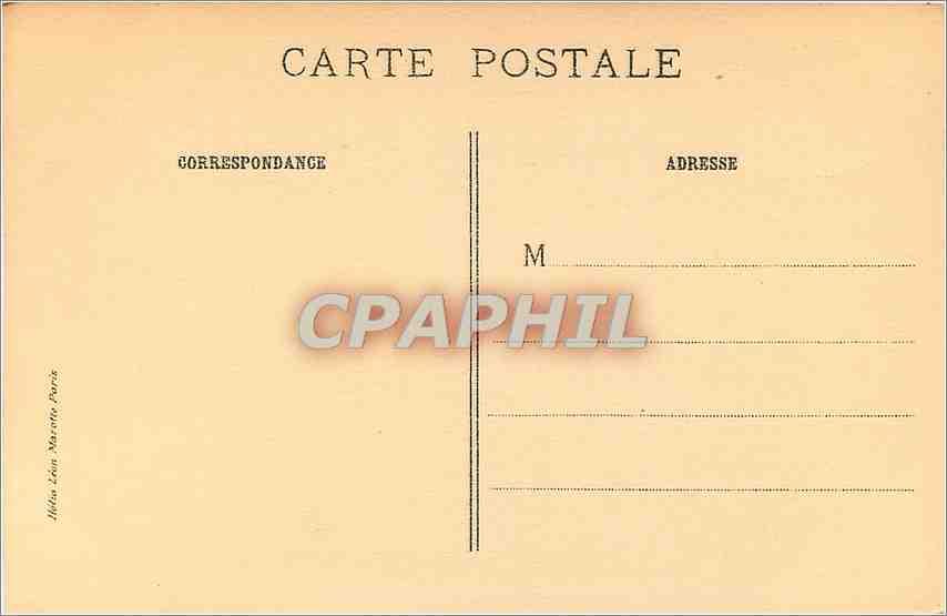 CPA MQ De la Tour Le Buveur  — Verso
