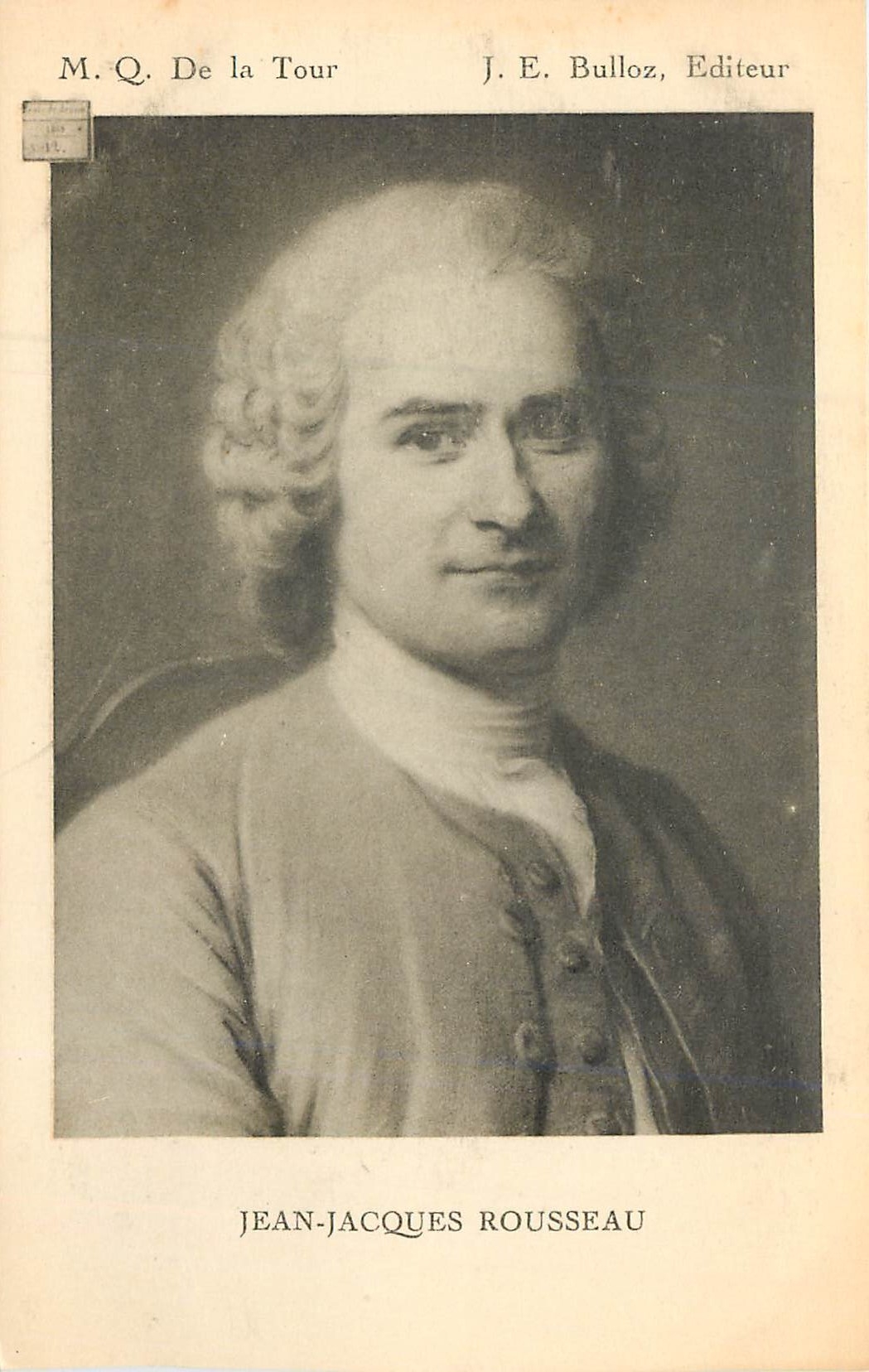 CPA MQ De la Tour Jean Jacques Rousseau 