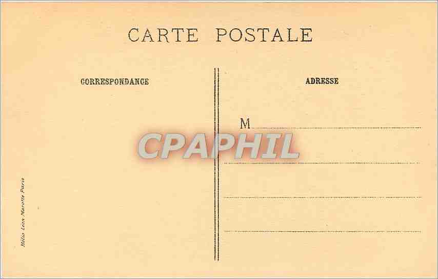 CPA MQ De la Tour Dachery  — Verso