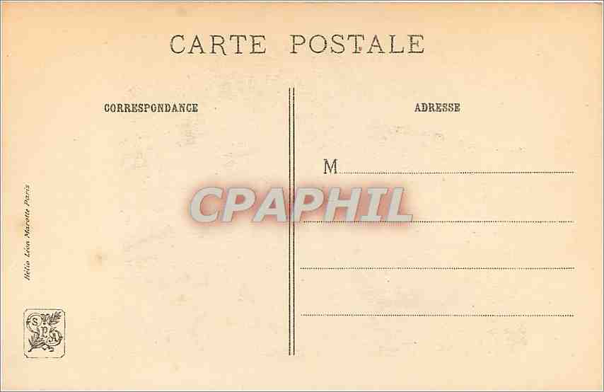 CPA MQ De la Tour Diogene  — Verso