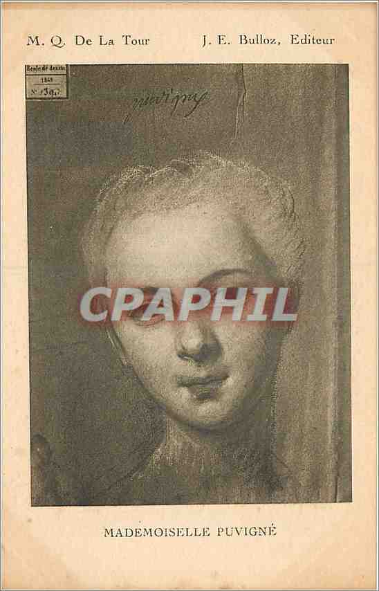 CPA MQ De la Tour Mademoiselle Puvigne 
