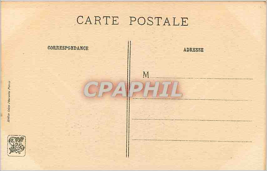 CPA MQ De la Tour Mademoiselle Puvigne  — Rückseite