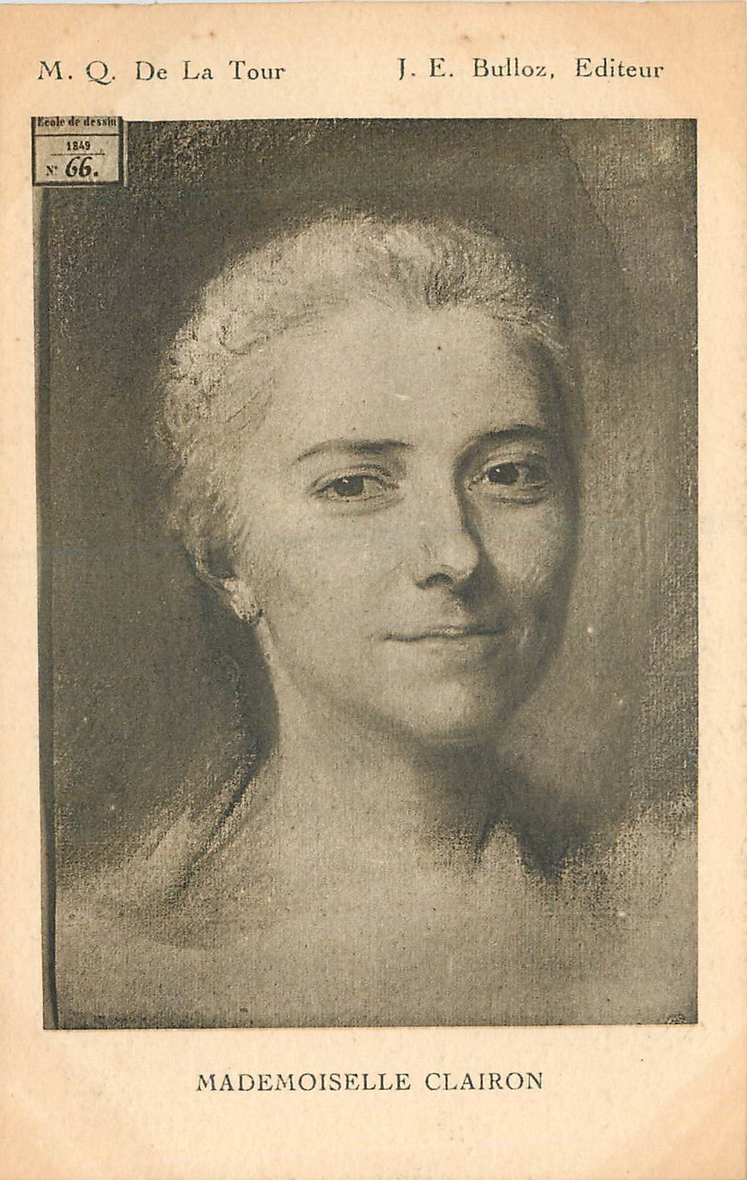 CPA MQ De la Tour Mademoiselle Clairon 