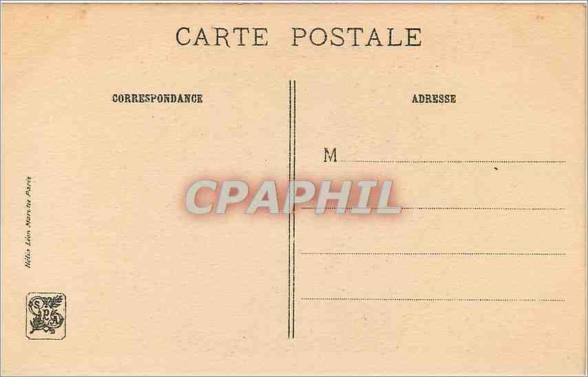 CPA MQ De la Tour Inconnue  — Verso