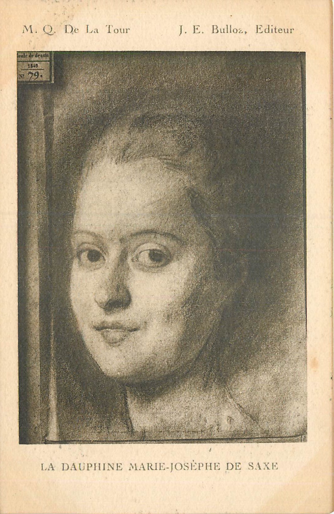 CPA MQ De la Tour La Dauphine Marie Josephe de Saxe 