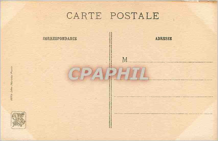 CPA MQ De la Tour Inconnue  — Verso