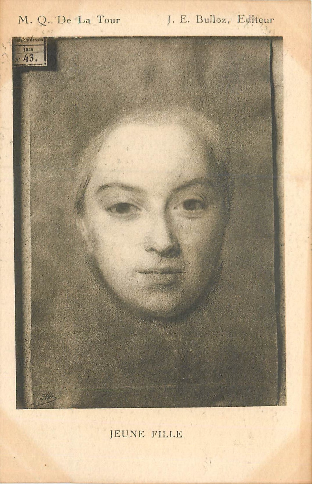 CPA MQ De la Tour Jeune Fille 