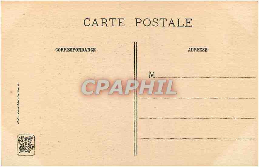 CPA MQ De la Tour Jeune Fille  — Verso