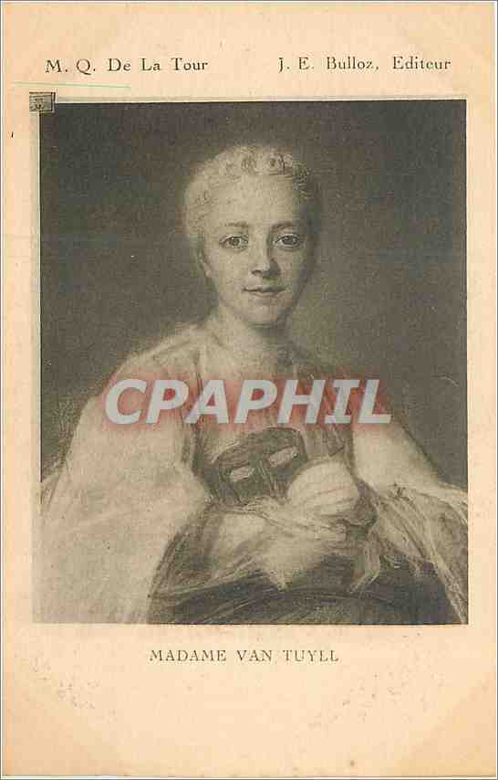 CPA MQ De la Tour Madame Van Tuyll 