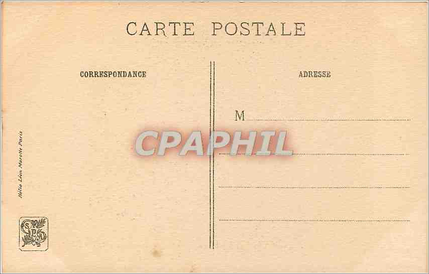 CPA MQ De la Tour Madame Van Tuyll  — Back