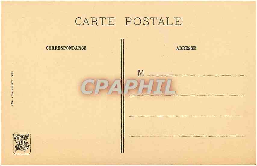CPA La Tour Portrait d'Homme  — Verso