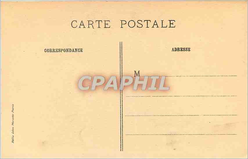 CPA MQ De la Tour Le Marquie d'Argenson  — Rückseite