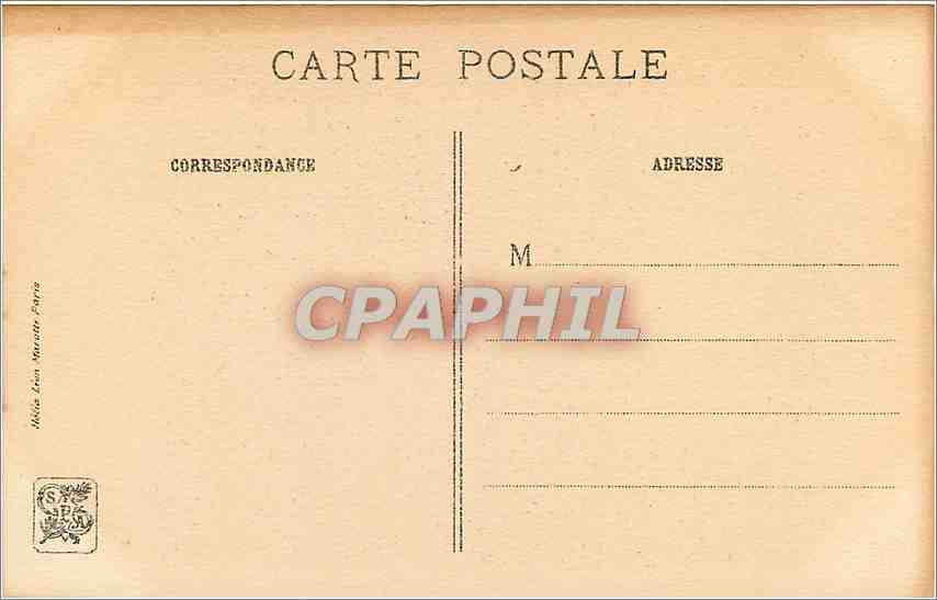 CPA MQ De la Tour Manelli  — Verso