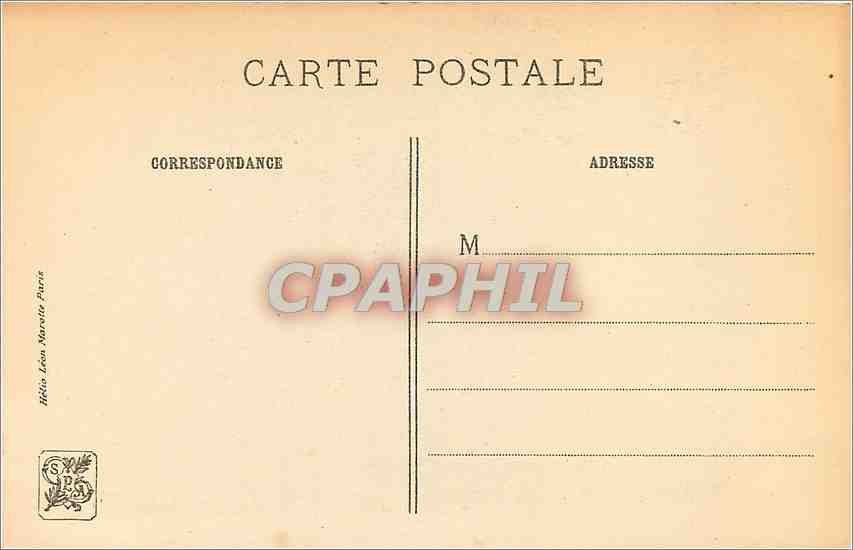 CPA MQ De la Tour Jean Restout  — Back