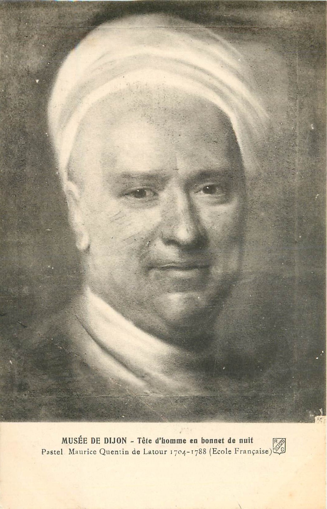 CPA Musee de Dijon Tete d'homme en bonnet de nuit 