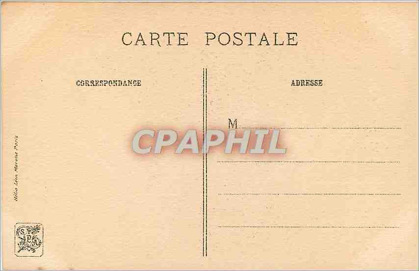 CPA MQ De la Tour Inconnue  — Verso