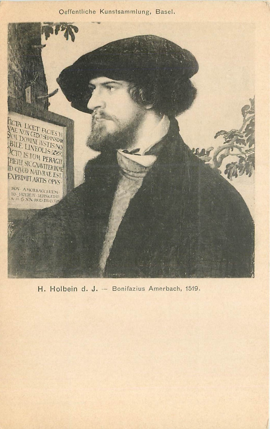 CPA Oefflentliche Kunstsammlung Basel H Holbein dJ Bonifazius Amerbach 