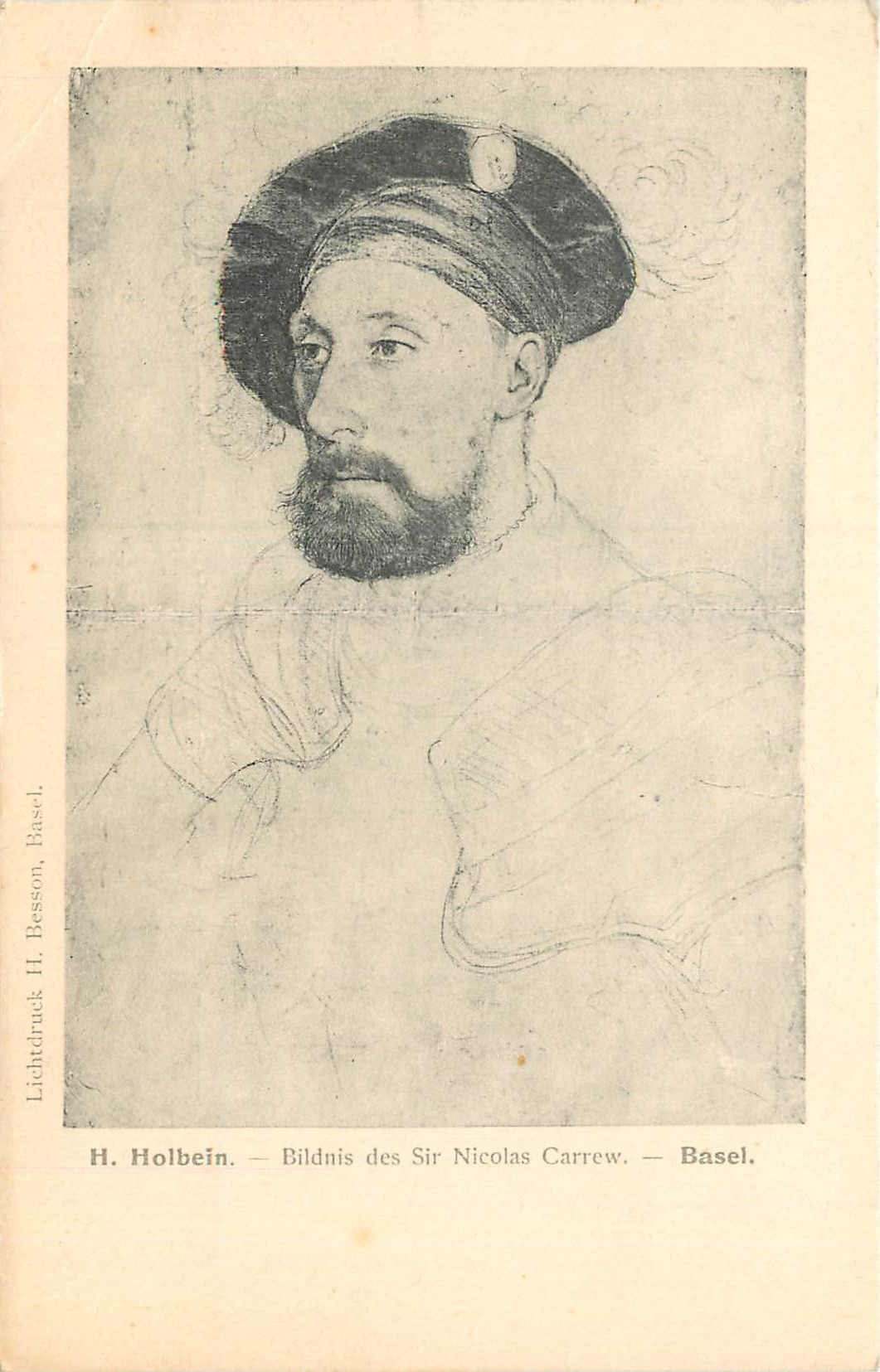 CPA H Holbein Bildnis des Sir Nicolas Carrew Basel 