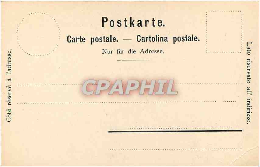 CPA H Holbein Bildnis des Sir Nicolas Carrew Basel  — Rückseite