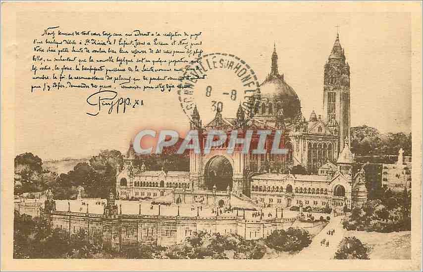 Projet de la Basilique de Sainte-Thérèse de l'Enfant-Jésus à Lisieux — Éditeur non identifié, n° de série non visible