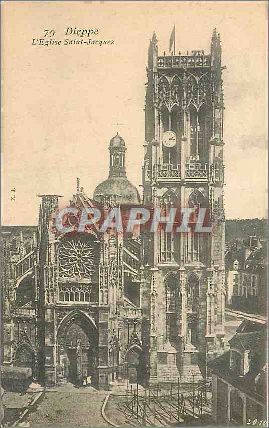CPA Dieppe L'Eglise Saint Jacques 