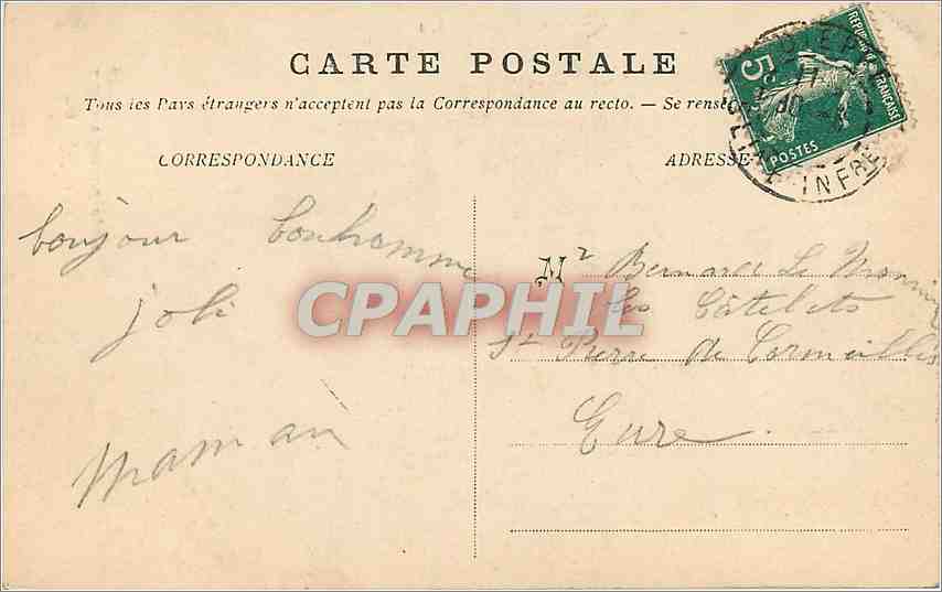 CPA Dieppe L'Eglise Saint Jacques  — Verso