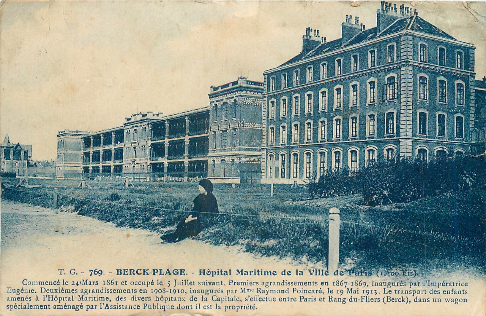 CPA Berck Plage Hopital Maritime de la Ville de Paris 