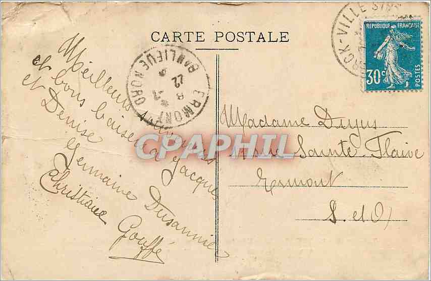 CPA Berck Plage Hopital Maritime de la Ville de Paris  — Rückseite