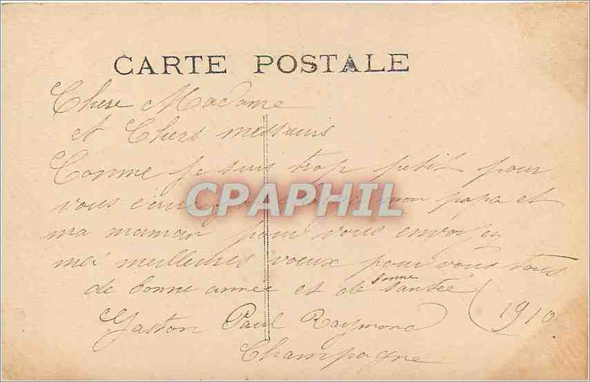 CPA Bonne Annee Enfant — Verso