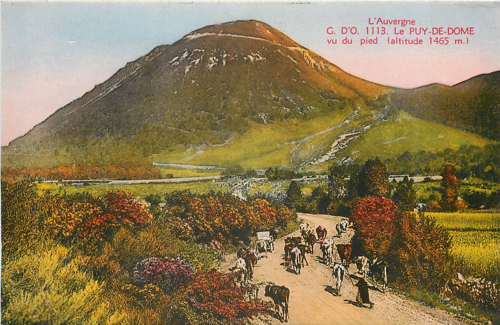 Le Puy-de-Dôme — Ansicht vom Fuße (Höhe 1465 m) — G. D'O. 1113
