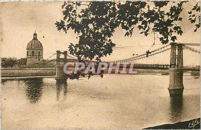 Toulouse - Le Nouveau Pont St-Pierre et le Dôme de la Grave