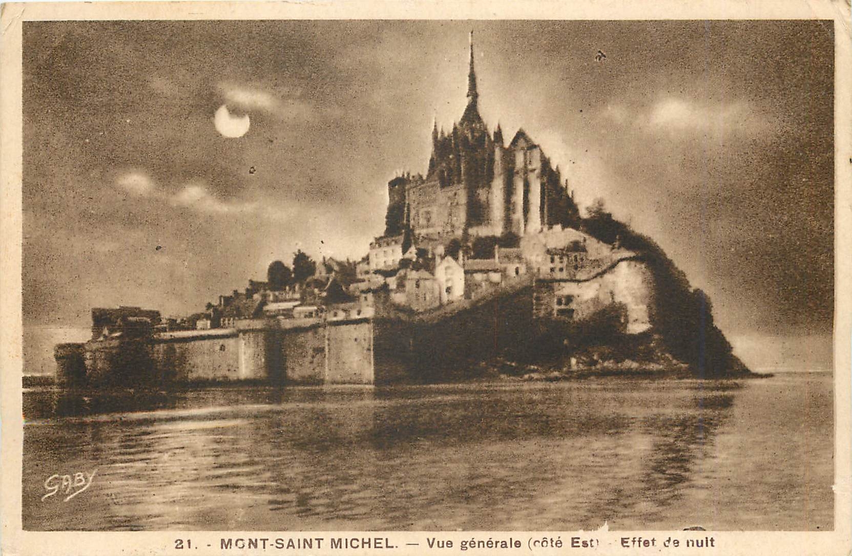 CPA Mont Saint Michel Vue generale 