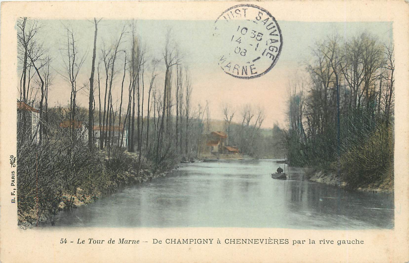CPA La Tour de Marne De Champigny a Chennevieres par la rive gauche 