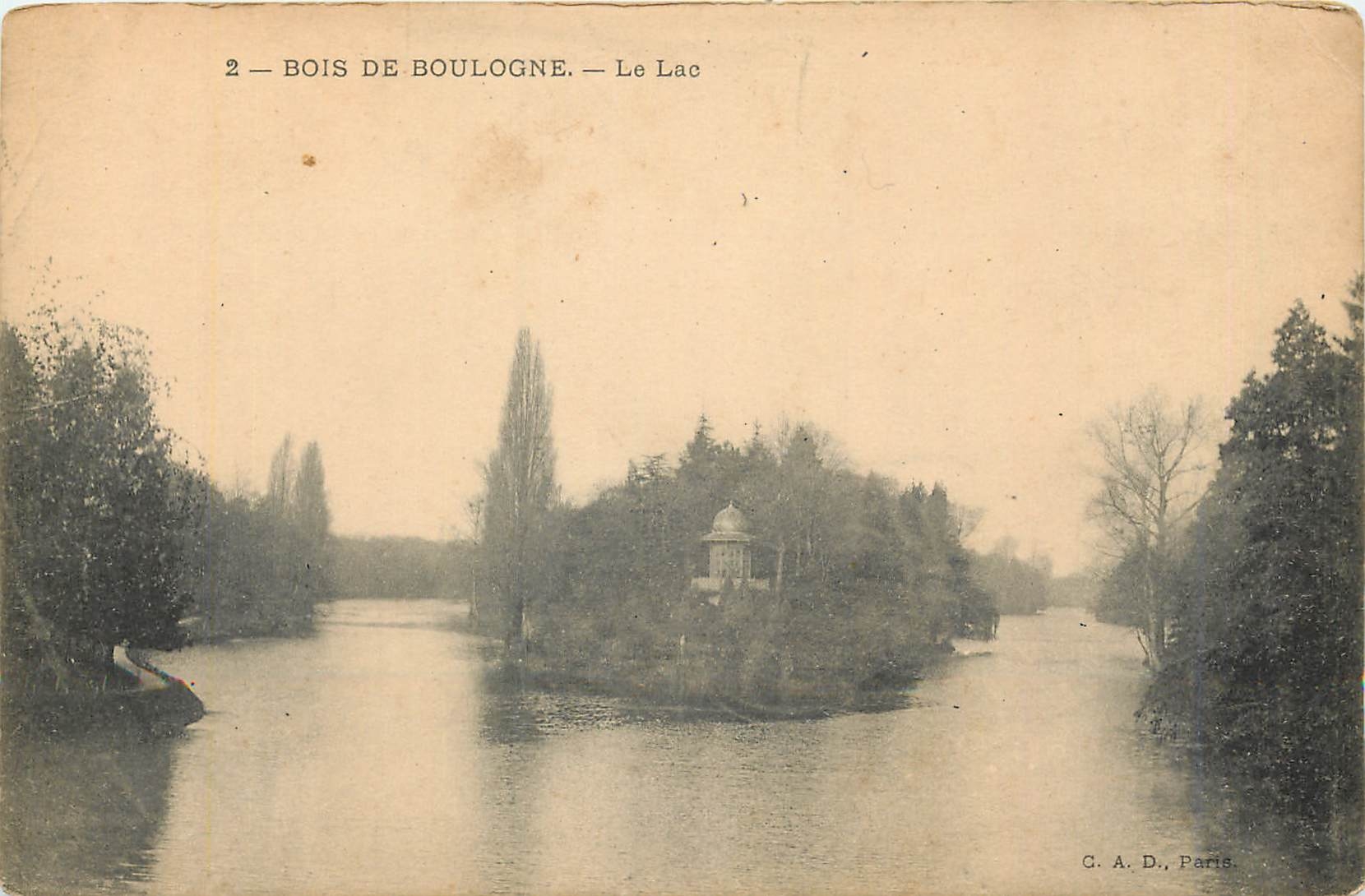 CPA Bois de Boulogne Le Lac 