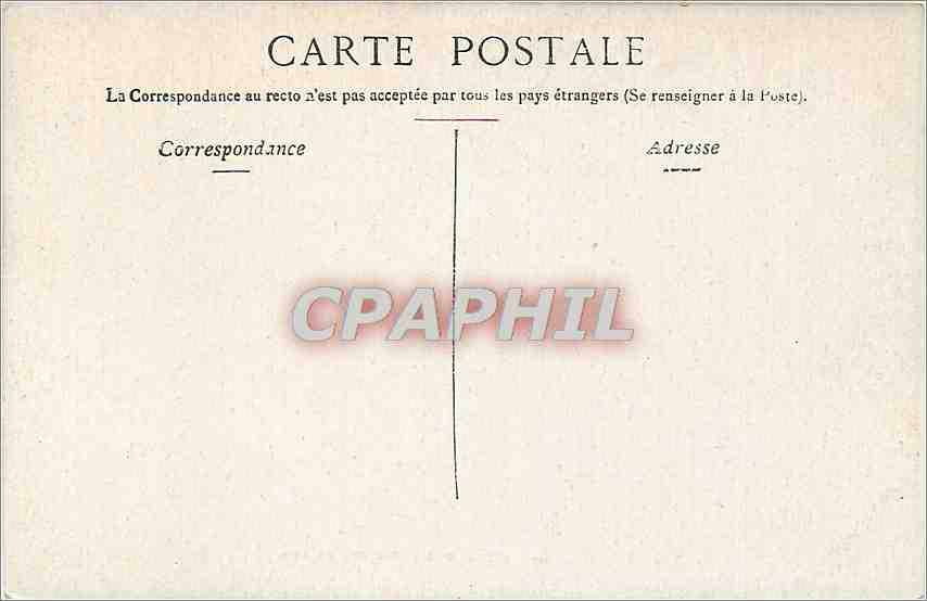 CPA Vichy Salle des Fetes du Casino  — Verso